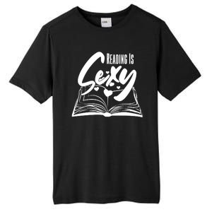 Funny Cute Reading Is Sexy Book Lover Tall Fusion ChromaSoft Performance T-Shirt