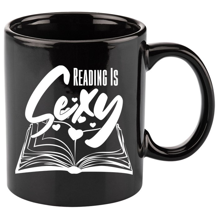 Funny Cute Reading Is Sexy Book Lover 11oz C Handle Ceramic Mug