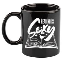 Funny Cute Reading Is Sexy Book Lover 11oz C Handle Ceramic Mug