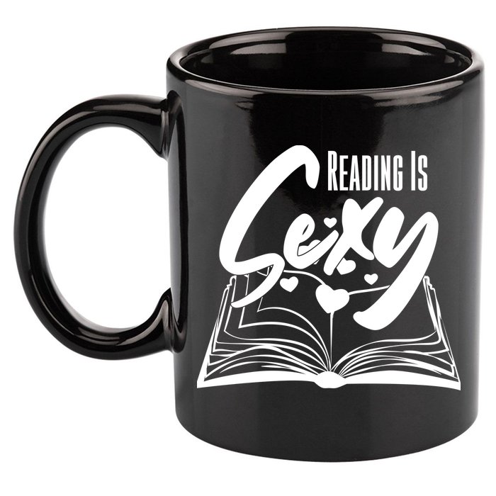Funny Cute Reading Is Sexy Book Lover 11oz C Handle Ceramic Mug