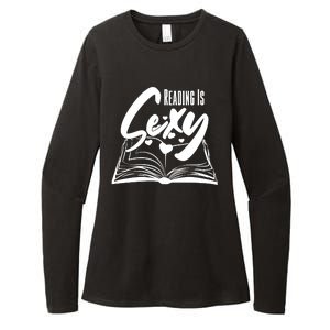 Funny Cute Reading Is Sexy Book Lover Womens CVC Long Sleeve Shirt