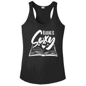 Funny Cute Reading Is Sexy Book Lover Ladies PosiCharge Competitor Racerback Tank