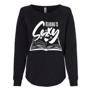 Funny Cute Reading Is Sexy Book Lover Womens California Wash Sweatshirt