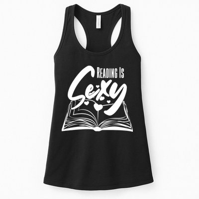 Funny Cute Reading Is Sexy Book Lover Womens Tank Top