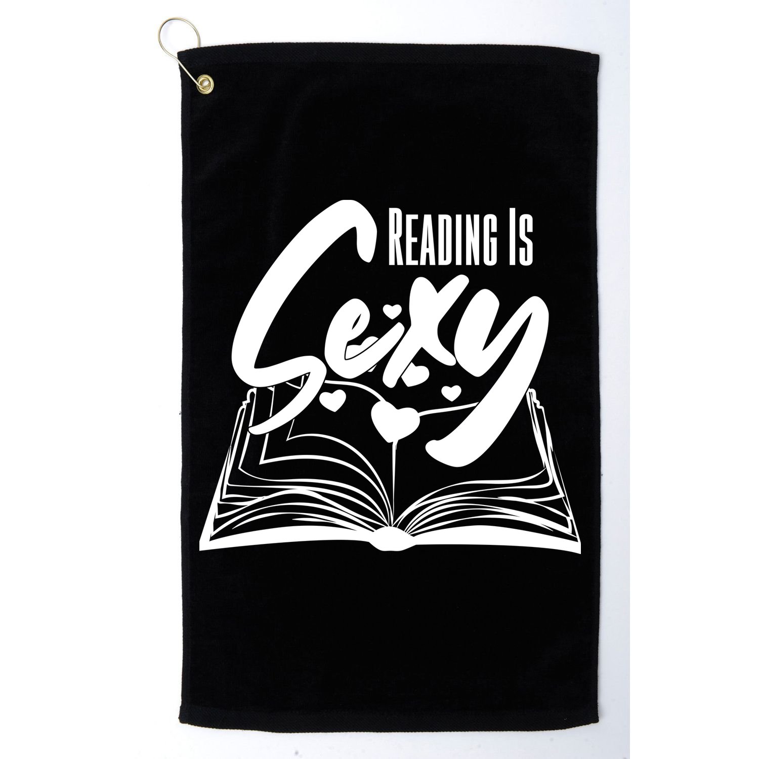 Funny Cute Reading Is Sexy Book Lover Golf Towel