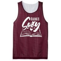 Funny Cute Reading Is Sexy Book Lover Mesh Reversible Basketball Jersey Tank