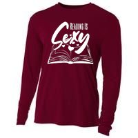 Funny Cute Reading Is Sexy Book Lover Cooling Performance Long Sleeve Crew