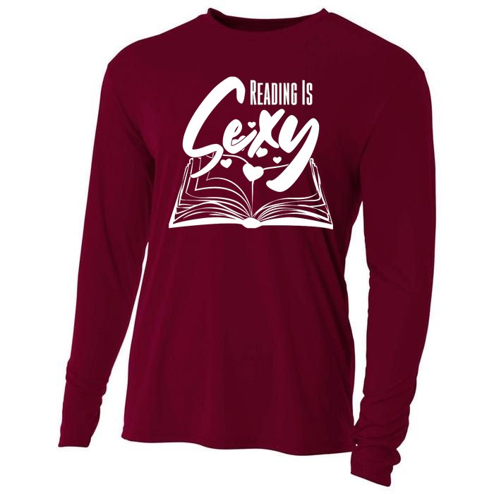 Funny Cute Reading Is Sexy Book Lover Cooling Performance Long Sleeve Crew