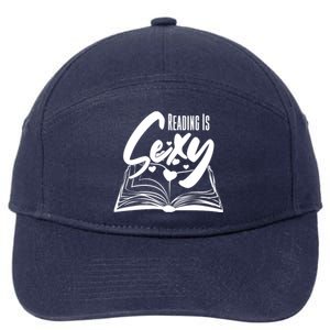 Funny Cute Reading Is Sexy Book Lover 7-Panel Snapback Hat