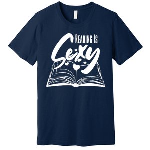 Funny Cute Reading Is Sexy Book Lover Premium T-Shirt