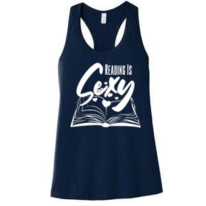 Funny Cute Reading Is Sexy Book Lover Women's Racerback Tank