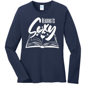 Funny Cute Reading Is Sexy Book Lover Ladies Long Sleeve Shirt