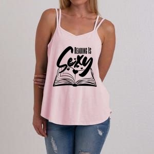 Funny Cute Reading Is Sexy Book Lover Women's Strappy Tank