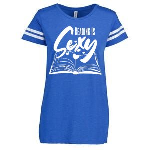 Funny Cute Reading Is Sexy Book Lover Enza Ladies Jersey Football T-Shirt