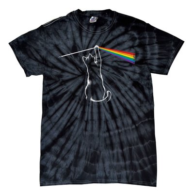 Funny Cat Rock Music Gift Tie-Dye T-Shirt