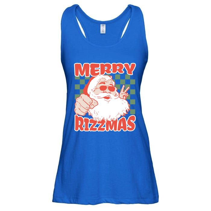 Funny Christmas Rizz Meme Merry Rizzmas For Trendy Great Gift Ladies Essential Flowy Tank