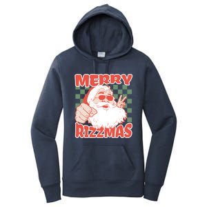 Funny Christmas Rizz Meme Merry Rizzmas For Trendy Great Gift Women's Pullover Hoodie