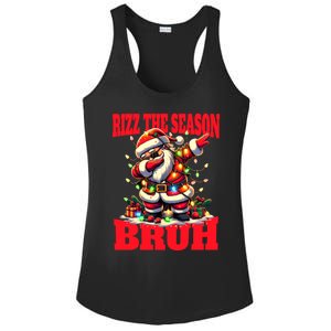 Funny Christmas Rizzmas Santa Xmas Rizz The Season Bruh Gift Ladies PosiCharge Competitor Racerback Tank