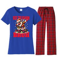 Funny Christmas Rizzmas Santa Xmas Rizz The Season Bruh Gift Women's Flannel Pajama Set