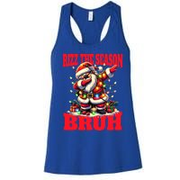 Funny Christmas Rizzmas Santa Xmas Rizz The Season Bruh Gift Women's Racerback Tank