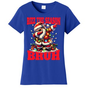 Funny Christmas Rizzmas Santa Xmas Rizz The Season Bruh Gift Women's T-Shirt