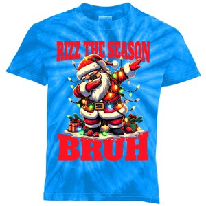 Funny Christmas Rizzmas Santa Xmas Rizz The Season Bruh Gift Kids Tie-Dye T-Shirt