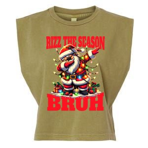 Funny Christmas Rizzmas Santa Xmas Rizz The Season Bruh Gift Garment-Dyed Women's Muscle Tee