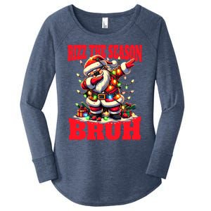 Funny Christmas Rizzmas Santa Xmas Rizz The Season Bruh Gift Women's Perfect Tri Tunic Long Sleeve Shirt