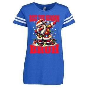 Funny Christmas Rizzmas Santa Xmas Rizz The Season Bruh Gift Enza Ladies Jersey Football T-Shirt