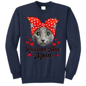 Funny Cute Russian Blue Mom Tee Cat Mom Mothers Day For Funny Sweatshirt