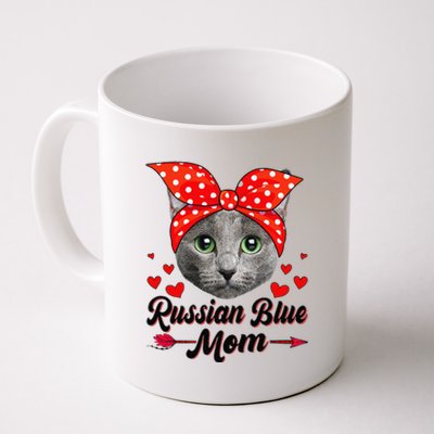 Funny Cute Russian Blue Mom Tee Cat Mom Mothers Day For Funny Coffee Mug