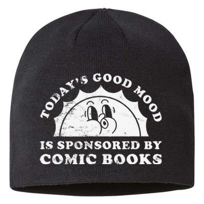 Funny Cute Retro Vintage Comic Books Or Comic Book Sustainable Beanie