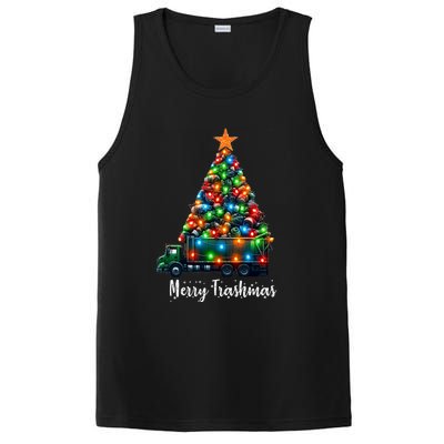 Funny Christmas Recycling Garbage Truck Lover Merry Trashmas Gift PosiCharge Competitor Tank