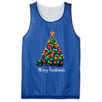 Funny Christmas Recycling Garbage Truck Lover Merry Trashmas Gift Mesh Reversible Basketball Jersey Tank