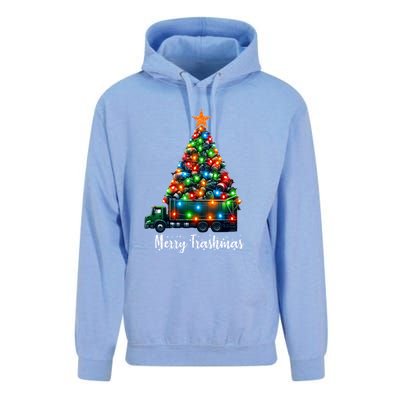 Funny Christmas Recycling Garbage Truck Lover Merry Trashmas Gift Unisex Surf Hoodie