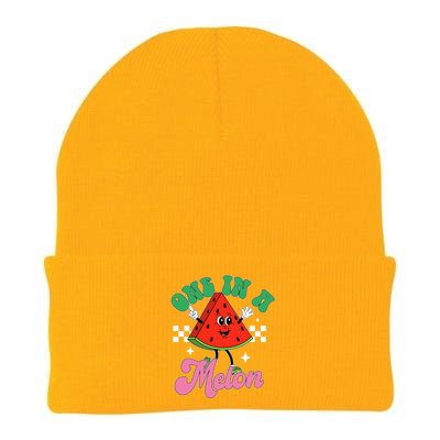 Funny Cute Retro Watermelon One In A Melon Summer Vacation Knit Cap Winter Beanie