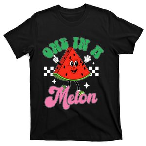 Funny Cute Retro Watermelon One In A Melon Summer Vacation T-Shirt