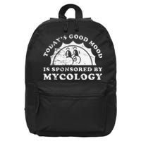 Funny Cute Retro Vintage Mycology Or Fungi Mushrooms 16 in Basic Backpack