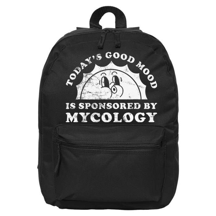 Funny Cute Retro Vintage Mycology Or Fungi Mushrooms 16 in Basic Backpack