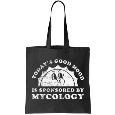 Funny Cute Retro Vintage Mycology Or Fungi Mushrooms Tote Bag