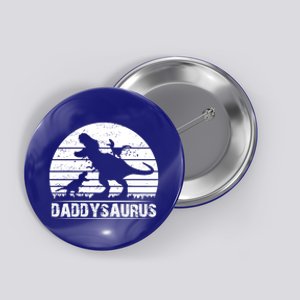 Funny Cool Retro Dad Sarcastic Daddysaurus Present From Gift Button