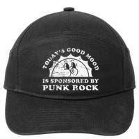 Funny Cute Retro Vintage Punk Rock 7-Panel Snapback Hat