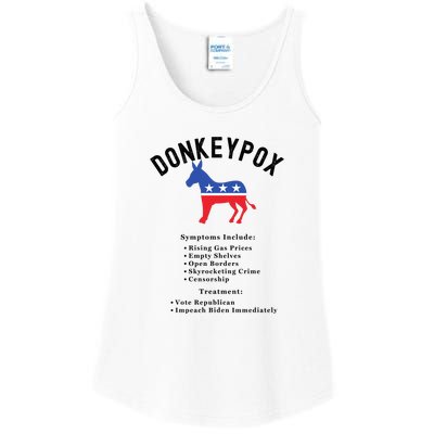 Funny Conservative Republican Donkeypox Ladies Essential Tank