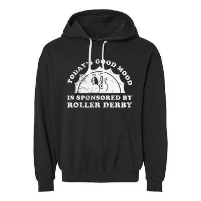 Funny Cute Retro Vintage Roller Derby Garment-Dyed Fleece Hoodie