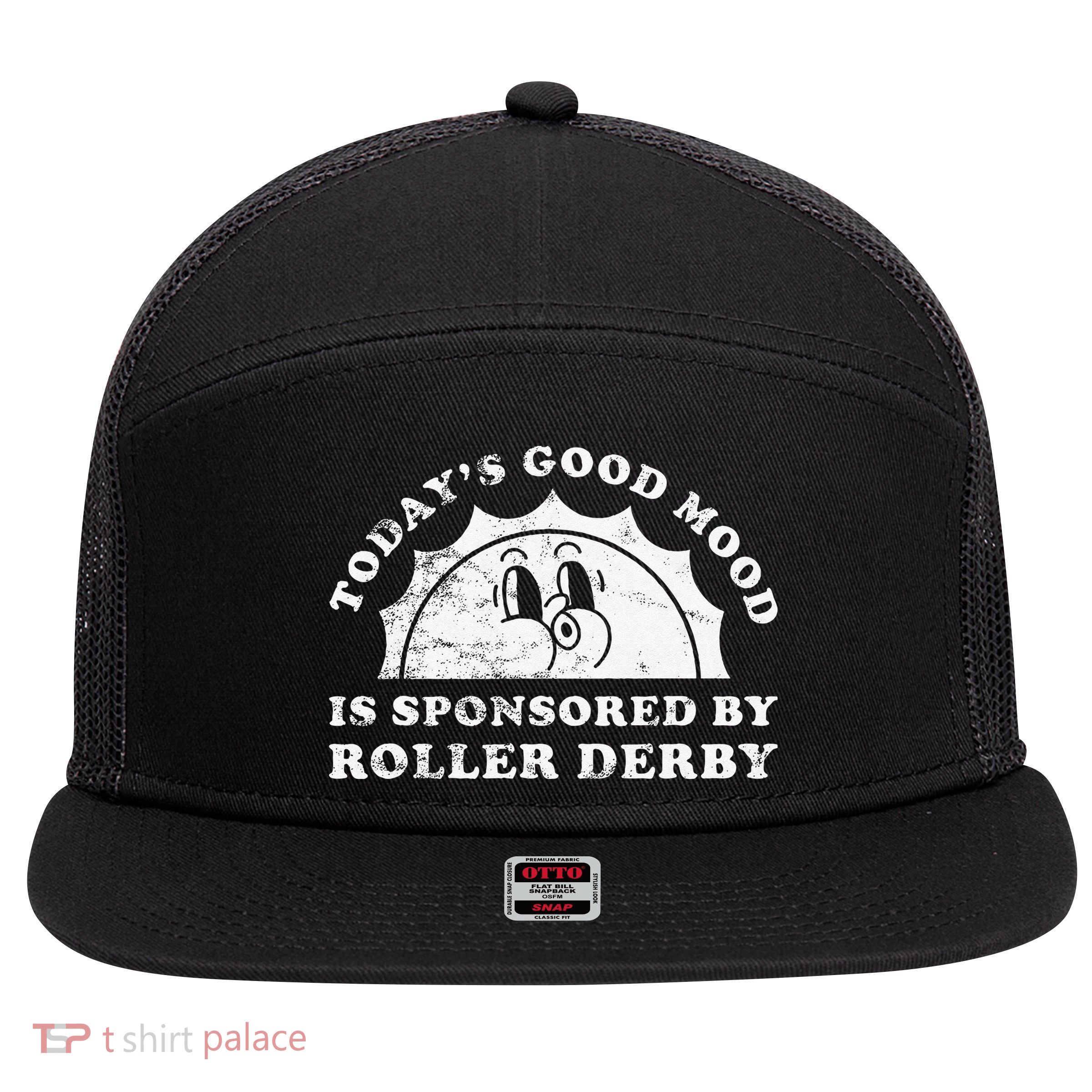 Funny Cute Retro Vintage Roller Derby 7 Panel Mesh Trucker Snapback Hat