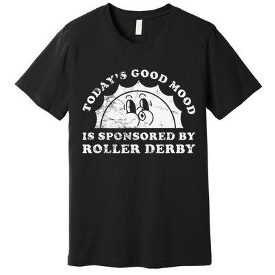 Funny Cute Retro Vintage Roller Derby Premium T-Shirt