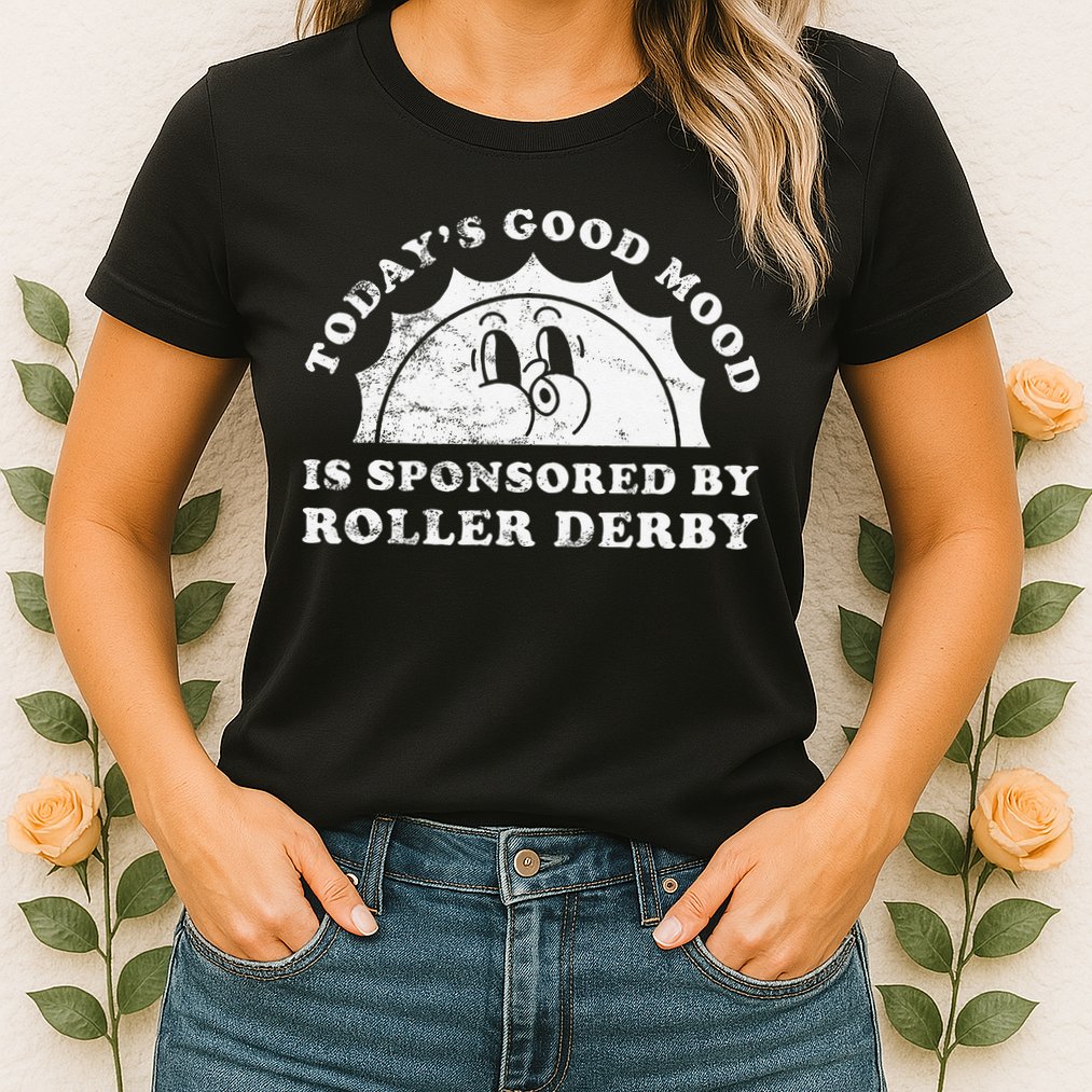 Funny Cute Retro Vintage Roller Derby Womens T-Shirt