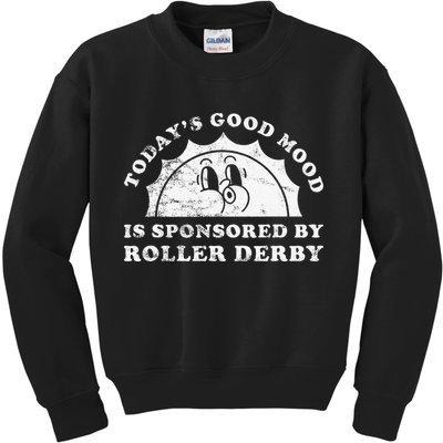 Funny Cute Retro Vintage Roller Derby Kids Sweatshirt