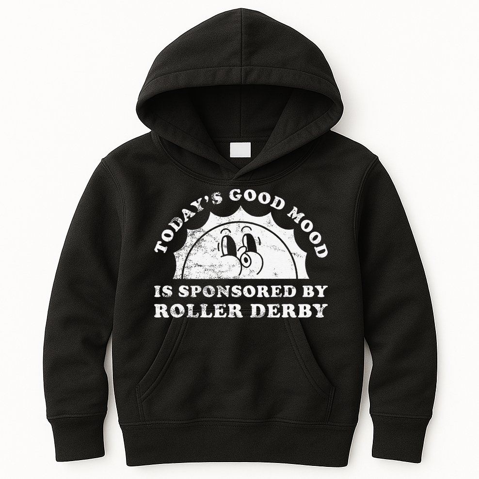 Funny Cute Retro Vintage Roller Derby Kids Hoodie
