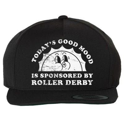Funny Cute Retro Vintage Roller Derby Wool Snapback Cap